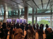 聖飢魔II「ヴィデオ黒ミサ&生トークツアー『特別給付悪魔』」の会場の様子。