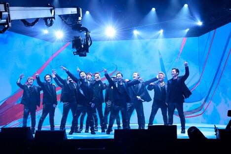 三代目 J SOUL BROTHERS from EXILE TRIBE「三代目JSB 10周年記念 LIVE×ONLINE "JSB HISTORY"」の様子。（写真提供：LDH JAPAN）