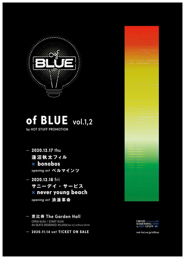 「of BLUE vol.1& vol.2 by HOT STUFF PROMOTION」告知ビジュアル