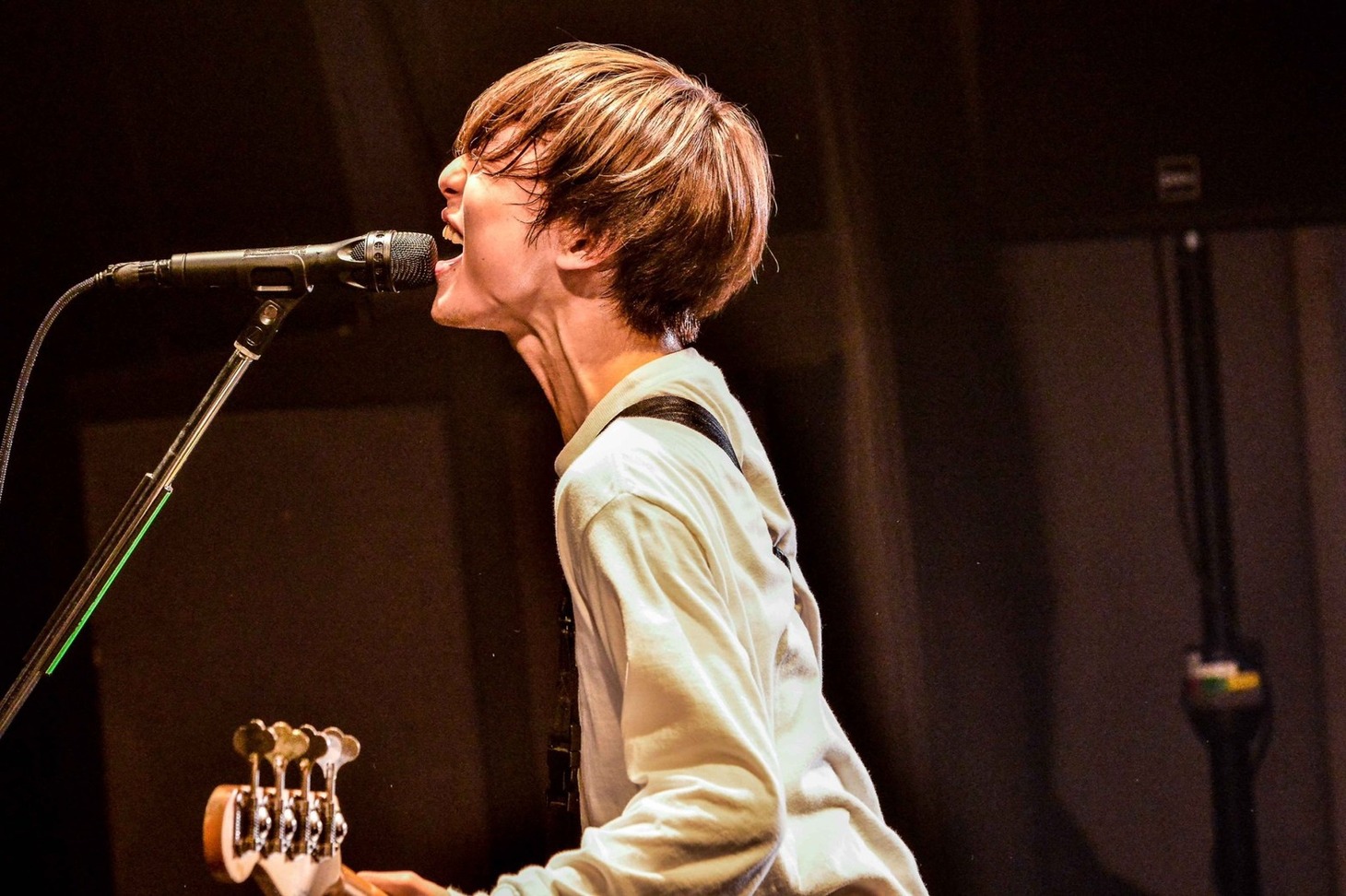 アマダシンスケ（B, Vo）（Photo by RUI HASHIMOTO[SOUND SHOOTER]）