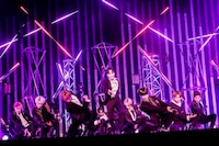 「JO1 1stアルバム『The STAR』リリース記念 ショーケースオンライン生配信イベント」の様子。