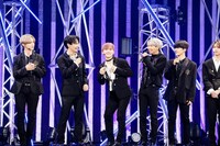 「JO1 1stアルバム『The STAR』リリース記念 ショーケースオンライン生配信イベント」の様子。