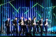 「JO1 1stアルバム『The STAR』リリース記念 ショーケースオンライン生配信イベント」の様子。