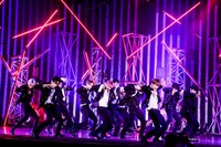 「JO1 1stアルバム『The STAR』リリース記念 ショーケースオンライン生配信イベント」の様子。