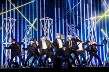 「JO1 1stアルバム『The STAR』リリース記念 ショーケースオンライン生配信イベント」の様子。