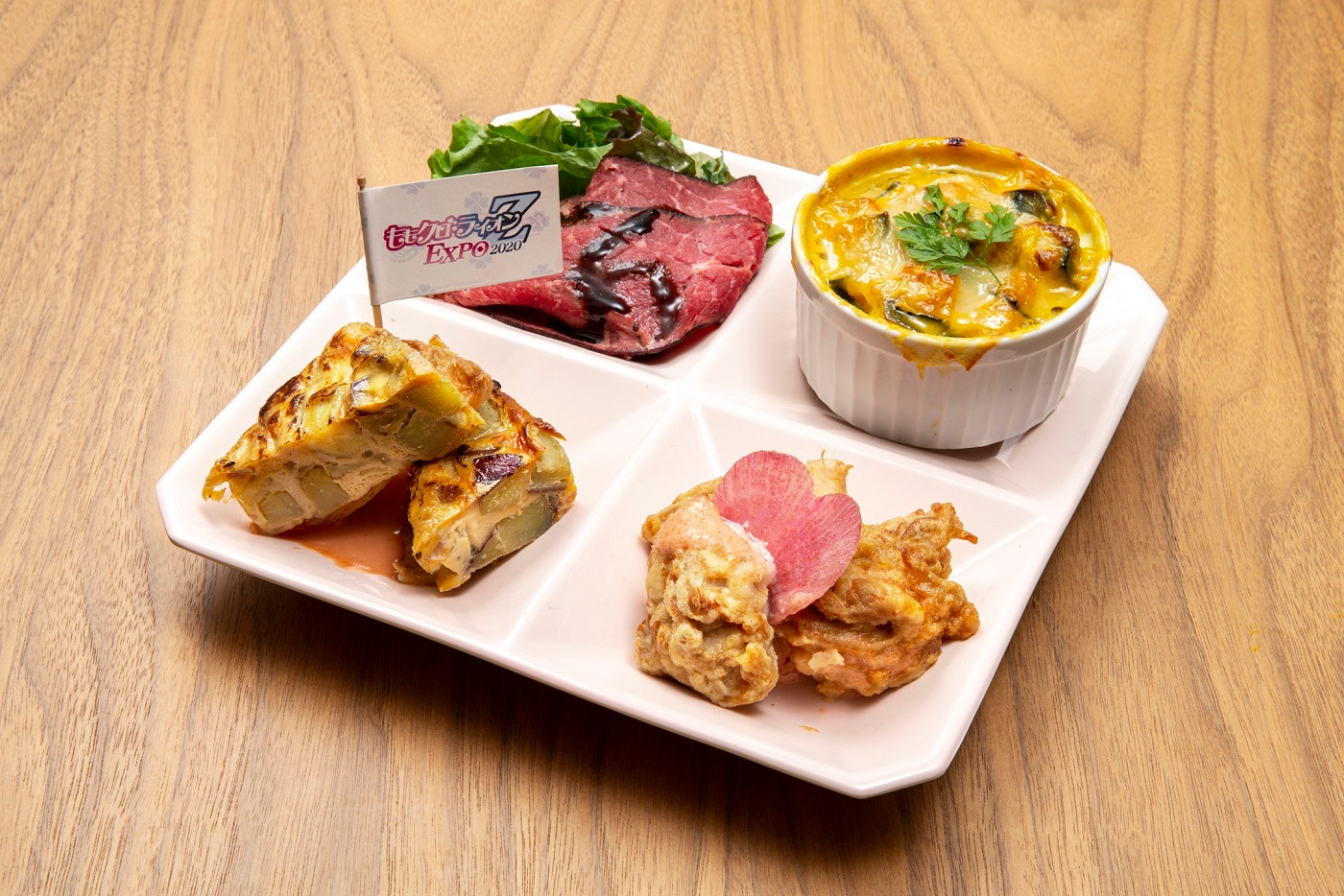 コラボカフェで販売されるメニューのイメージ。