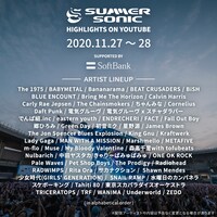 「Summer Sonic Highlights on YouTube」映像配信アーティスト一覧