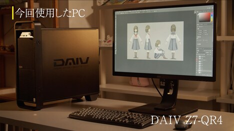 花譜「メルの黄昏」ミュージックビデオのメイキング映像より。