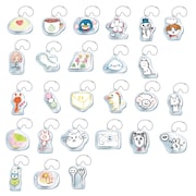 「櫻坂46カフェ」グッズのイラストアクリルチャーム。