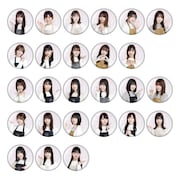 「櫻坂46カフェ」グッズの缶バッジ。