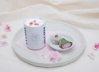 「櫻坂46カフェ」ほうじ茶ラテ＆さくら餅