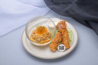 納豆パスタとフライの盛り合わせ（花村想太監修）