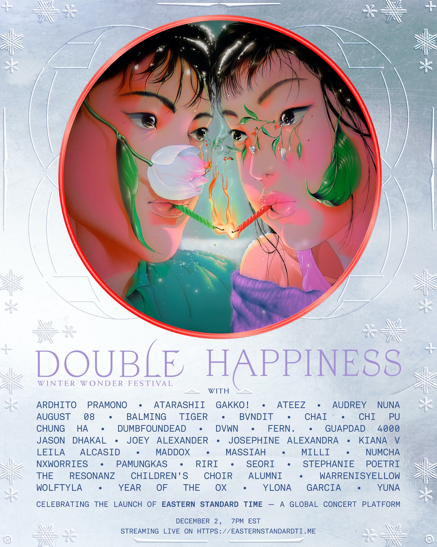 「DOUBLE HAPPINESS Global Holiday Festival」告知ビジュアル