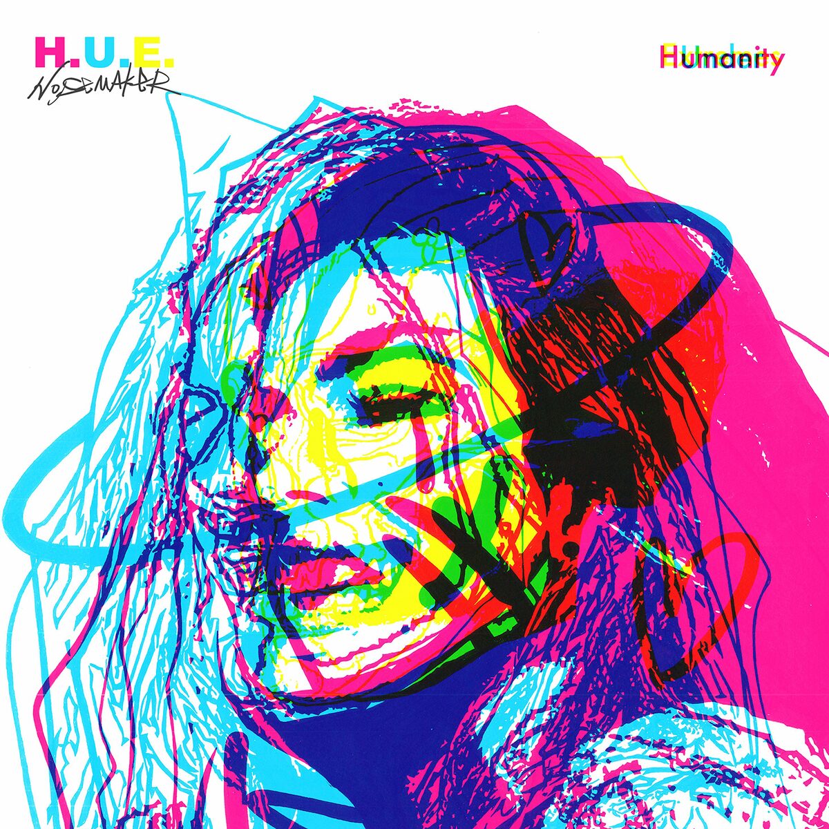 NOISEMAKER「H.U.E.」ジャケット - NOISEMAKER「H.U.E.」アナログ盤と 