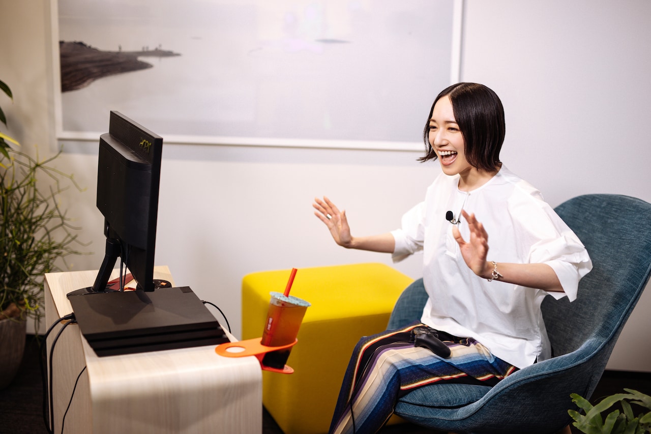 月ノさんとオンラインで初対面して喜ぶのっちさん。