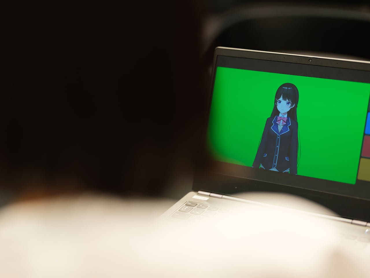 リモートでの対談の様子。