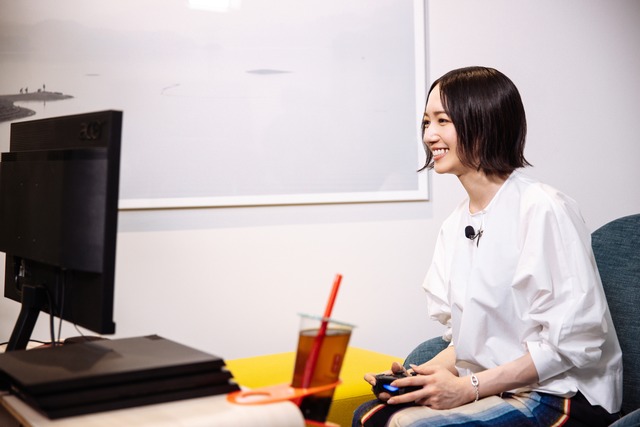 ファンの皆さんとのカスタムマッチを前に、うれしそうなのっちさん。