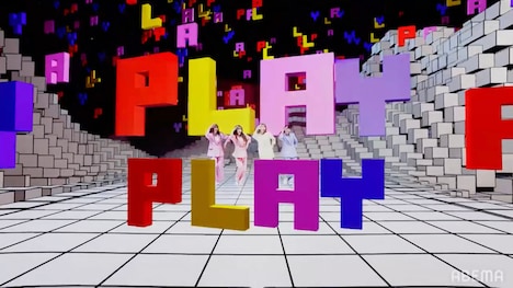 ももいろクローバーZ「PLAY!」の配信画面。