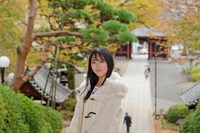 東京・護国寺を訪れた石田千穂（STU48）。