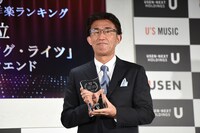 ザ・ウィークエンドの代理で登壇したユニバーサルミュージック合同会社インターナショナル / USMアーティストメディア・リレーション部 メディア・リレーショングループ シニアマネージャー 山際昌弘氏。