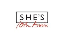 SHE'S結成10周年ロゴ