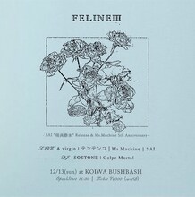 「FELINE III SAI 瑞典春氷 Release × Ms.Machine 5th Anniversary」告知ビジュアル