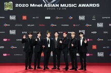 「2020 Mnet ASIAN MUSIC AWARDS (MAMA)」のレッドカーペットに登場したGOT7。(c)CJ ENM Co., Ltd, All Rights Reserved.