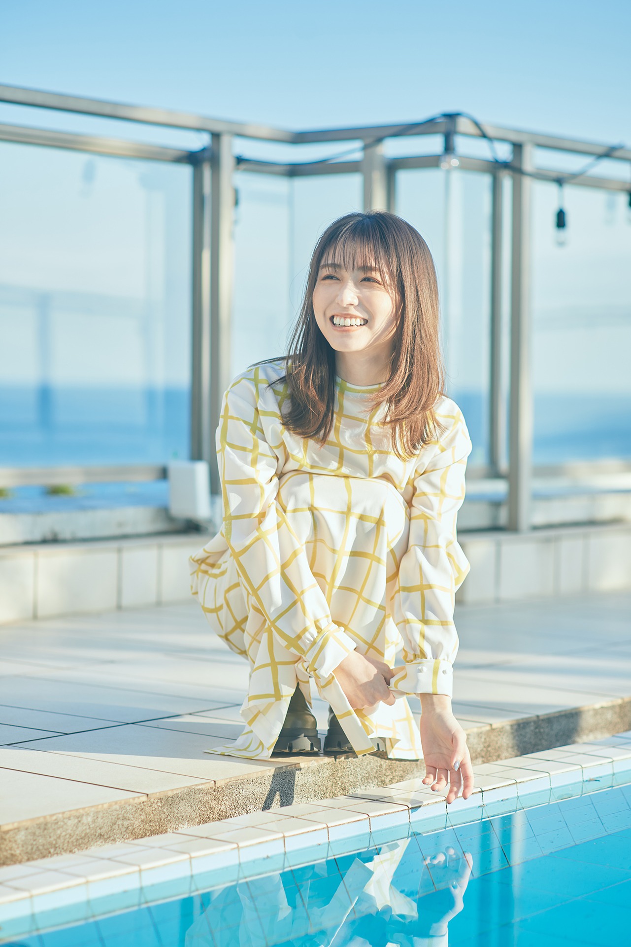 「legato ～旅する音楽スタジオ～」初回収録時の長濱ねる。（photo by Jumpei Yamada）