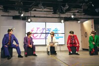 「超特急 Asayake 888 スペシャル」撮影中の様子。