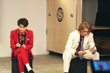 「超特急 Asayake 888 スペシャル」撮影中の様子。