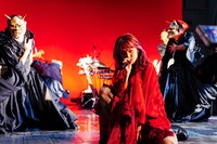 「紅蓮華」を熱唱するLiSA。（撮影：上飯坂一）