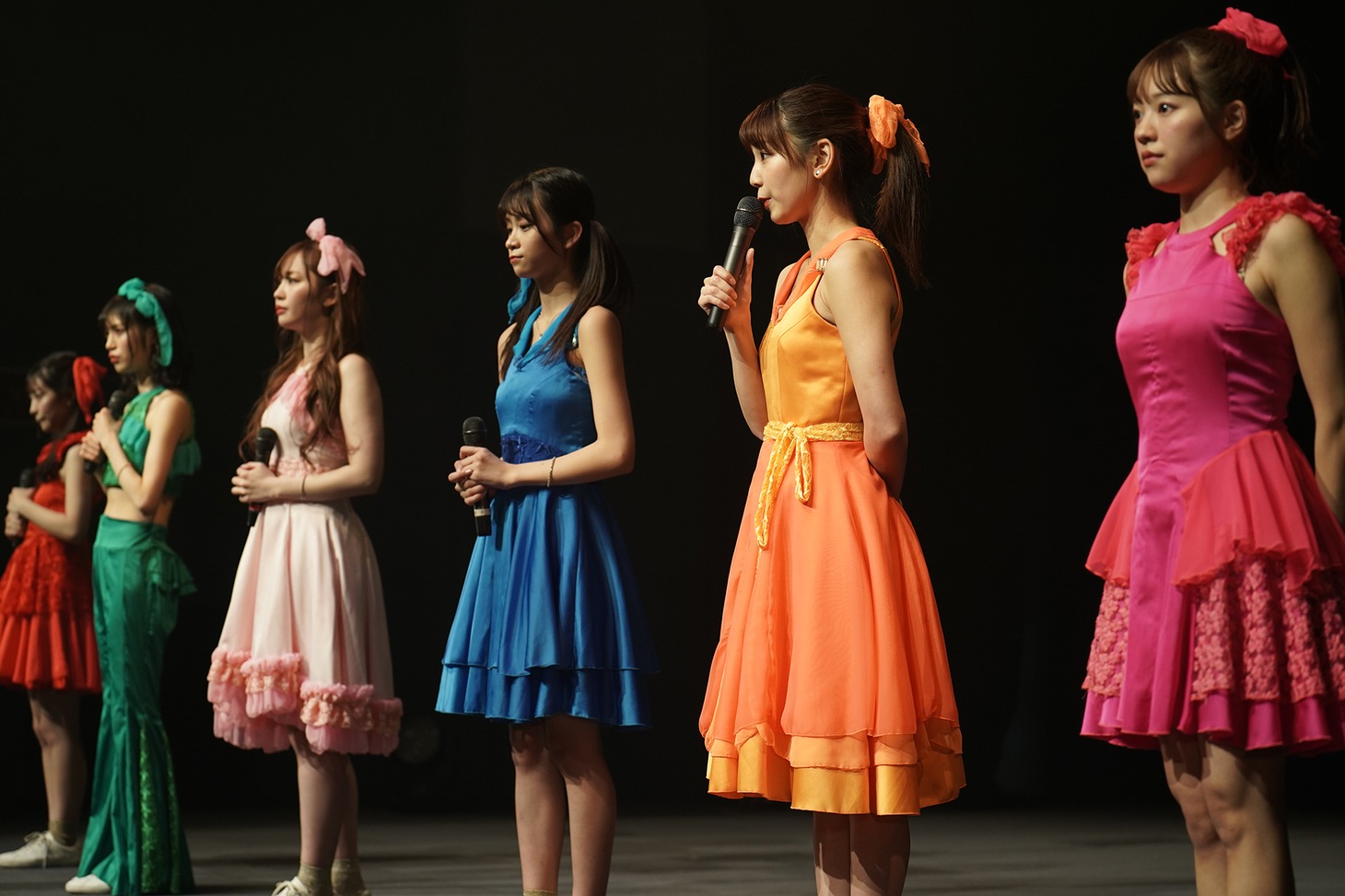吉川千愛の卒業が発表された「LinQ アルバムLIVE Vol.3」公演の様子。