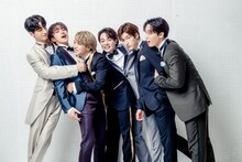 左から佐藤景瑚、河野純喜、大平祥生、鶴房汐恩、金城碧海、與那城奨。