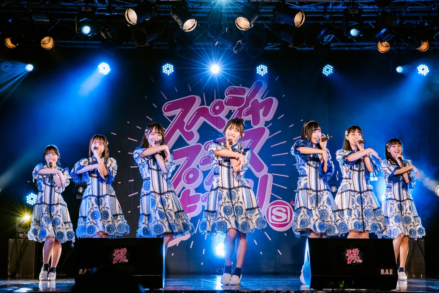 「スペシャプラスまつりvol.5 supported by スカパー！─開花の刻、出航の刻─」でパフォーマンスするSTU48の瀬戸内PR部隊。(c)STU48 （撮影：曽我美芽）