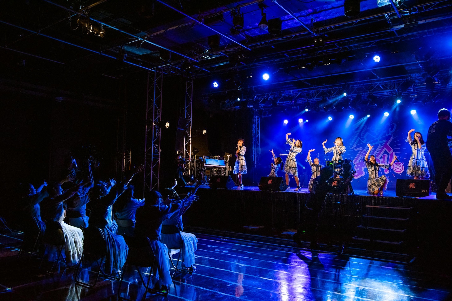 「スペシャプラスまつりvol.5 supported by スカパー！─開花の刻、出航の刻─」でパフォーマンスするSTU48の瀬戸内PR部隊。(c)STU48 （撮影：曽我美芽）