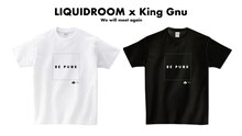 「LIQUIDROOM x King Gnu BE PUNK T-shirts」ビジュアル