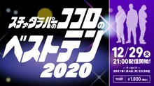 「スチャダラパーのココロのベスト10 2020」告知ビジュアル