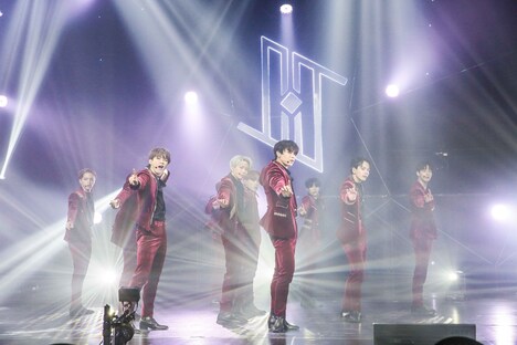 JO1「JO1 1st Live Streaming Concert『STARLIGHT』」の様子。 (c)LAPONE ENTERTAINMENT