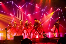 JO1「JO1 1st Live Streaming Concert『STARLIGHT』」の様子。 (c)LAPONE ENTERTAINMENT