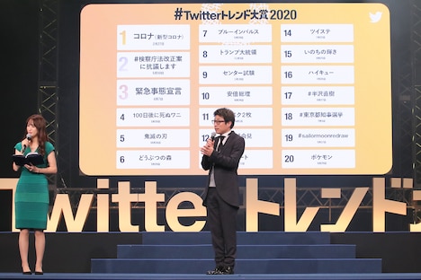 「#Twitterトレンド大賞 2020」発表イベントの様子。(c)#Twitterトレンド大賞 実行委員会