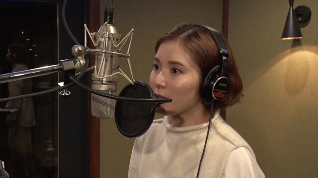 レコーディング時の松岡茉優。