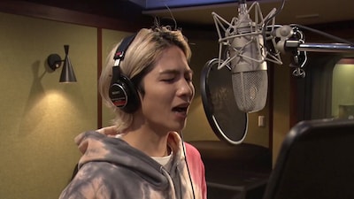 レコーディング時の志尊淳。