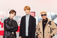 左から岩田剛典、小林直己、ELLY。（撮影：曽我美芽）