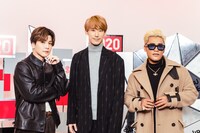 左から岩田剛典、小林直己、ELLY。（撮影：曽我美芽）