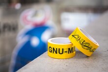 「#014 ヌーミレパーク（仮）DIRECTED BY PERIMETRON」新グッズの「GNU-MILLE TAPE」。