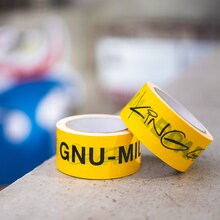 「#014 ヌーミレパーク（仮）DIRECTED BY PERIMETRON」新グッズの「GNU-MILLE TAPE」。