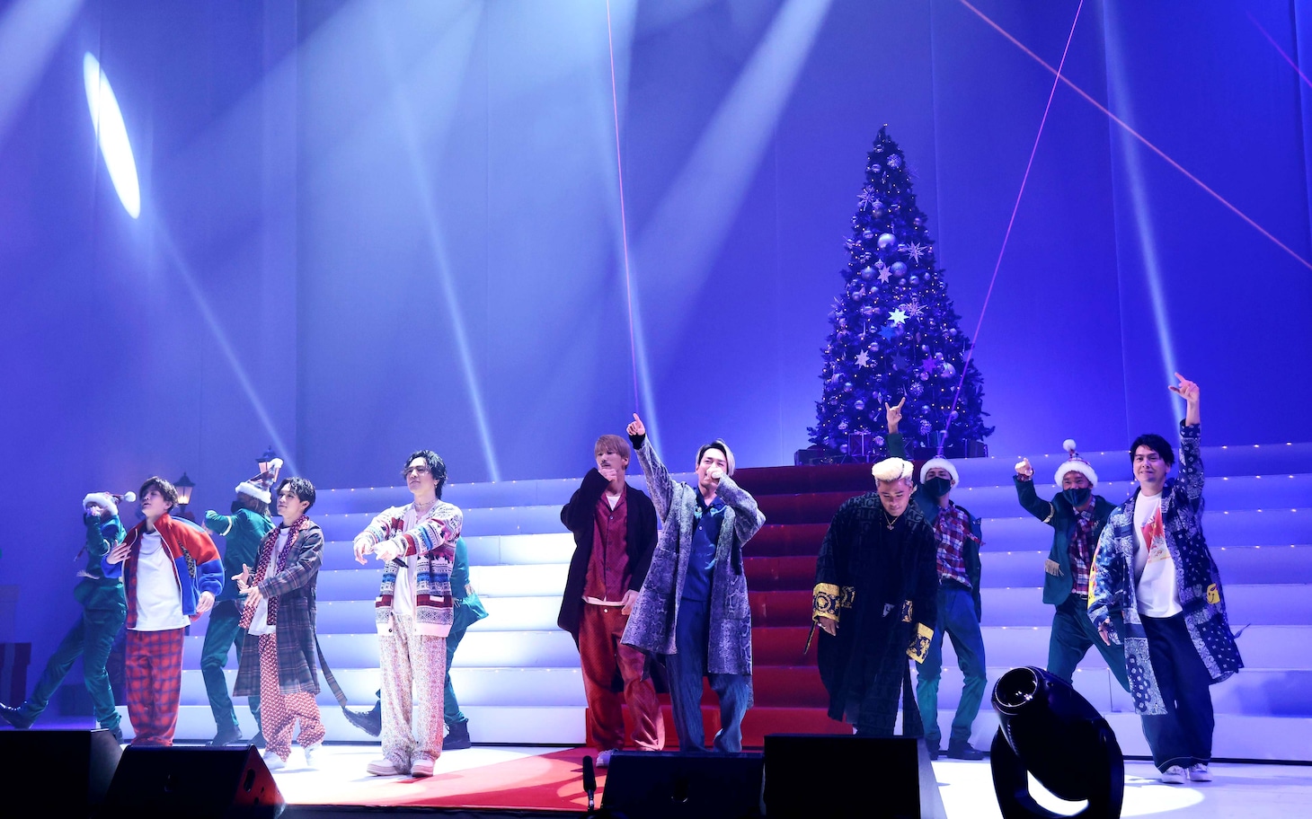 三代目 J SOUL BROTHERS from EXILE TRIBE「LIVE×ONLINE BEYOND THE BORDER "三代目 J SOUL BROTHERS" Christmas Party」の様子。（写真提供：LDH JAPAN）