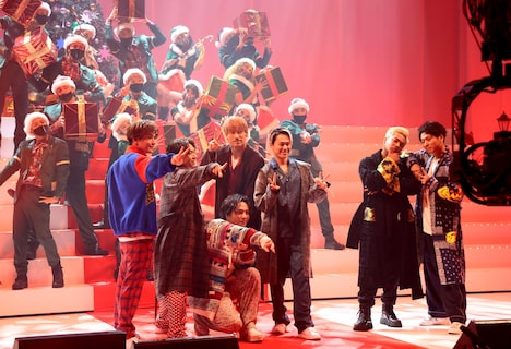 三代目 J SOUL BROTHERS from EXILE TRIBE「LIVE×ONLINE BEYOND THE BORDER "三代目 J SOUL BROTHERS" Christmas Party」の様子。（写真提供：LDH JAPAN）