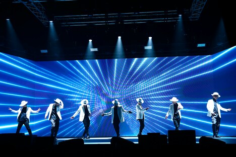 三代目 J SOUL BROTHERS from EXILE TRIBE「LIVE×ONLINE BEYOND THE BORDER "三代目 J SOUL BROTHERS" Christmas Party」の様子。（写真提供：LDH JAPAN）