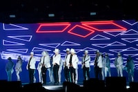 三代目 J SOUL BROTHERS from EXILE TRIBE「LIVE×ONLINE BEYOND THE BORDER "三代目 J SOUL BROTHERS" Christmas Party」の様子。（写真提供：LDH JAPAN）